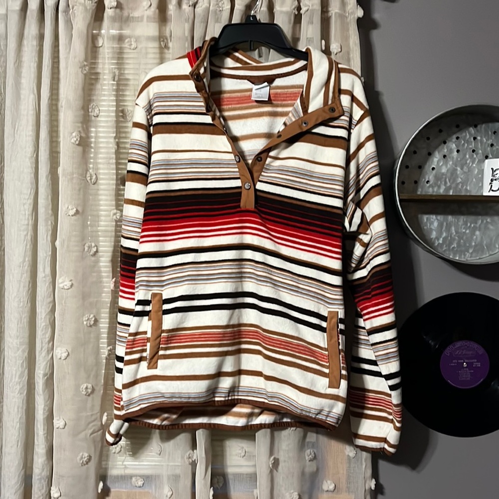 Cinch half button up sweater